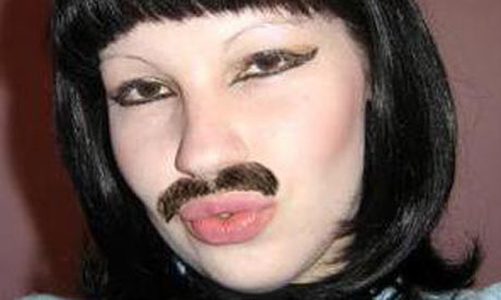 moustache lady